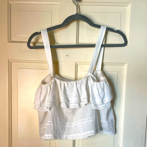 Reformation White Ruffle Top - Picture 5 of 8